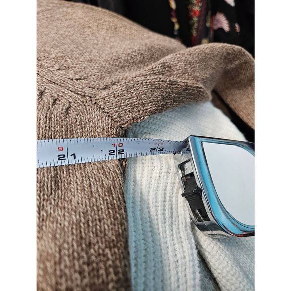 Columbia Tan Quarter Zip Pullover Men's Sz Large Fall Winter - Picture 7 of 8